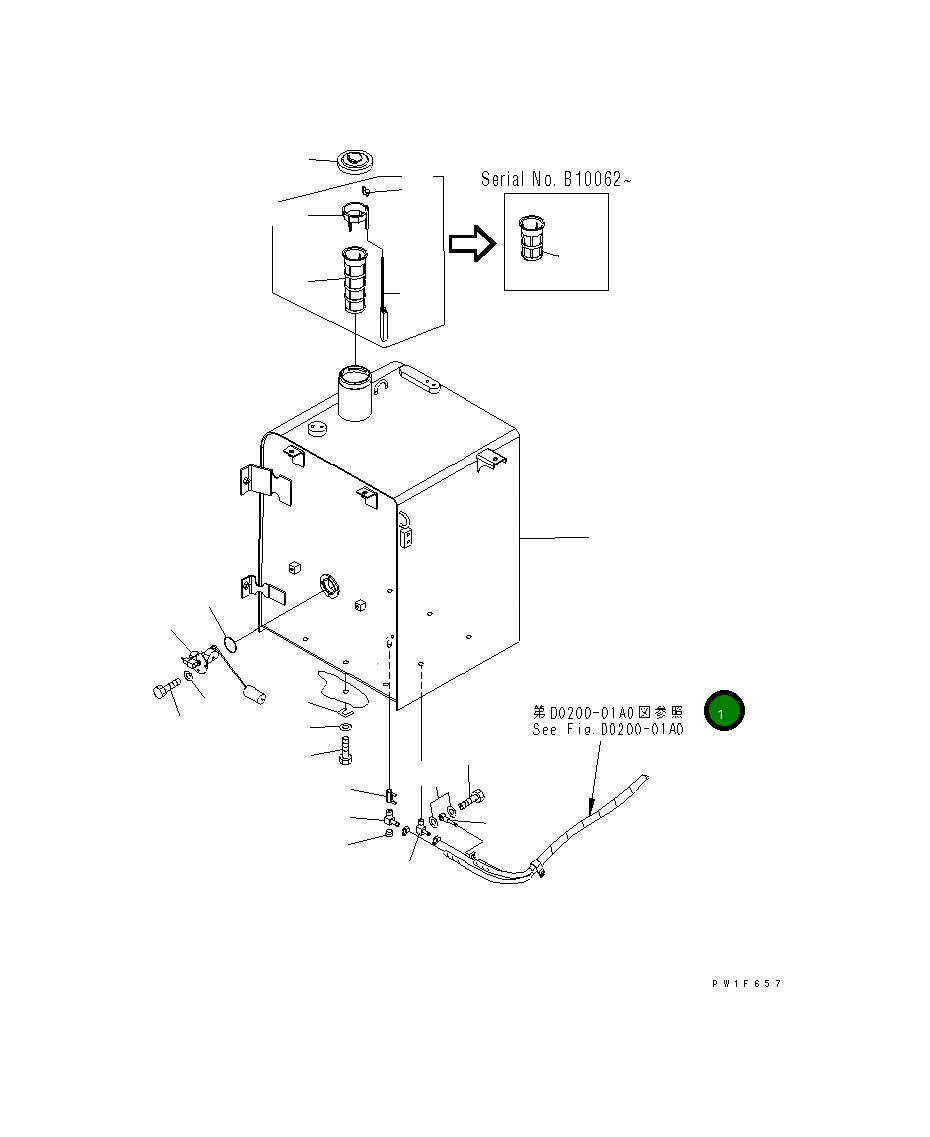 Бак 21K-04-B7110 Komatsu