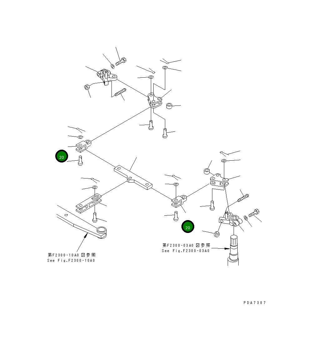 Вилка 124-43-52811 Komatsu