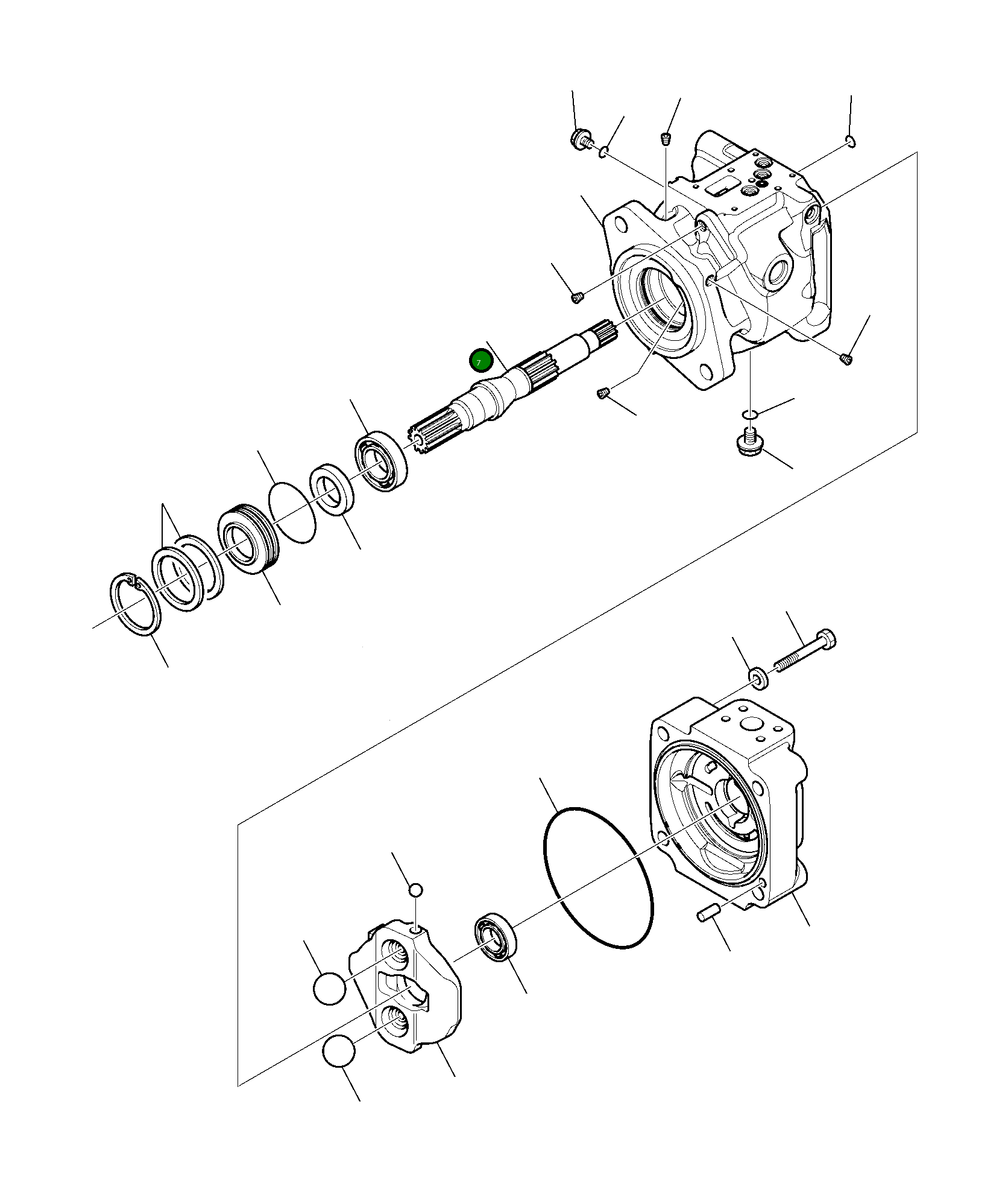 Вал 708-1U-12110 Komatsu