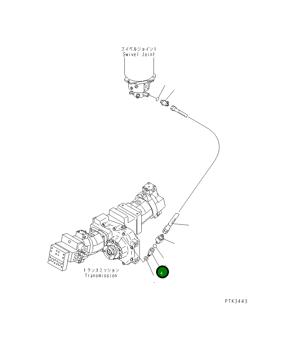 Адаптер 20G-62-K7680 Komatsu