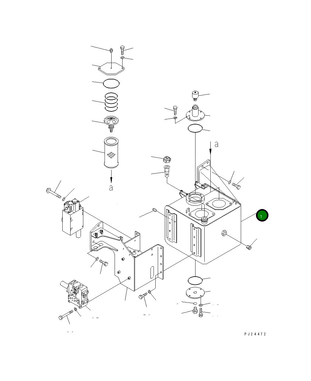 Бак 567-60-71100 Komatsu