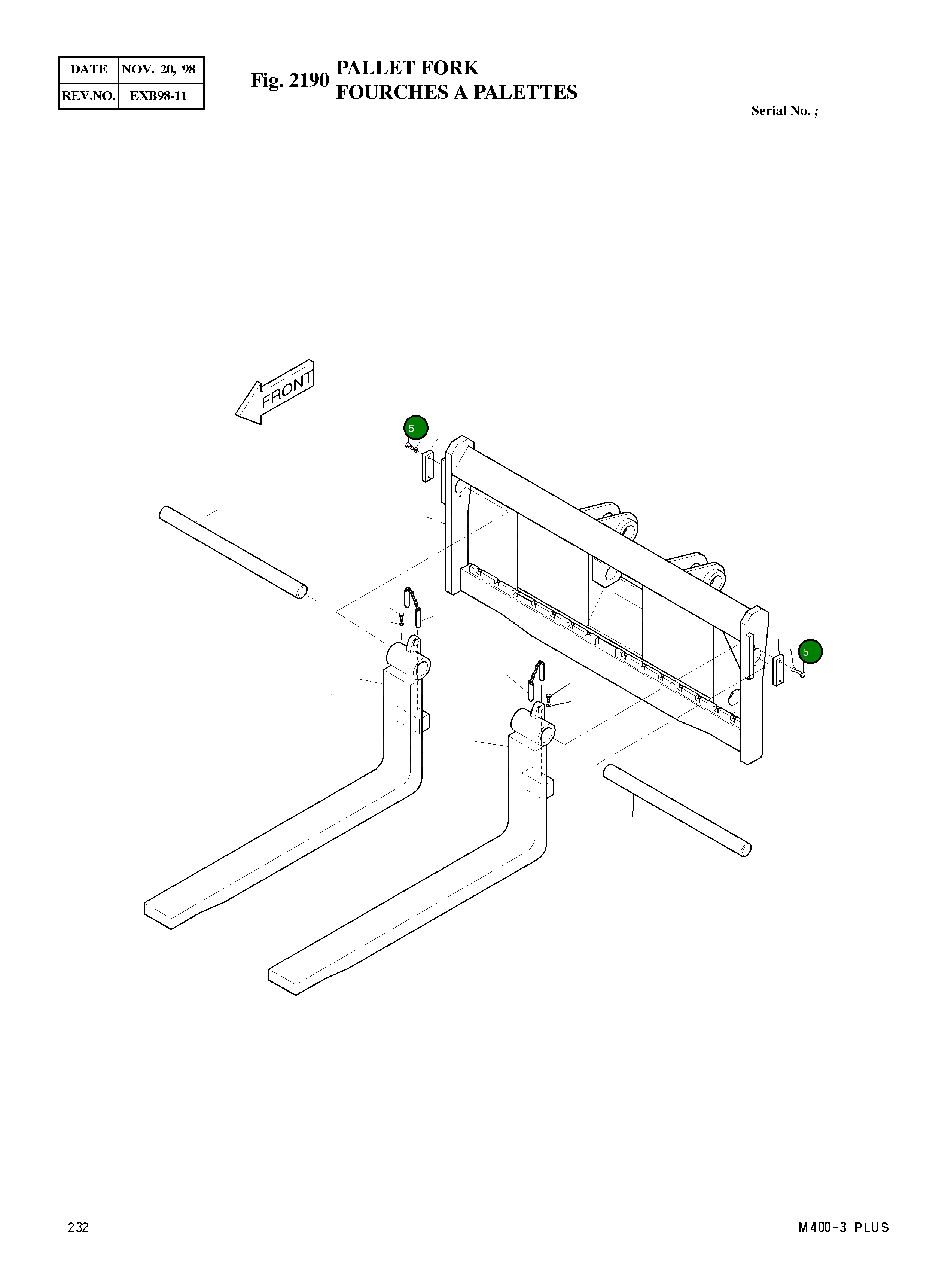 Болт M12X1.75X45 S0515563 Komatsu