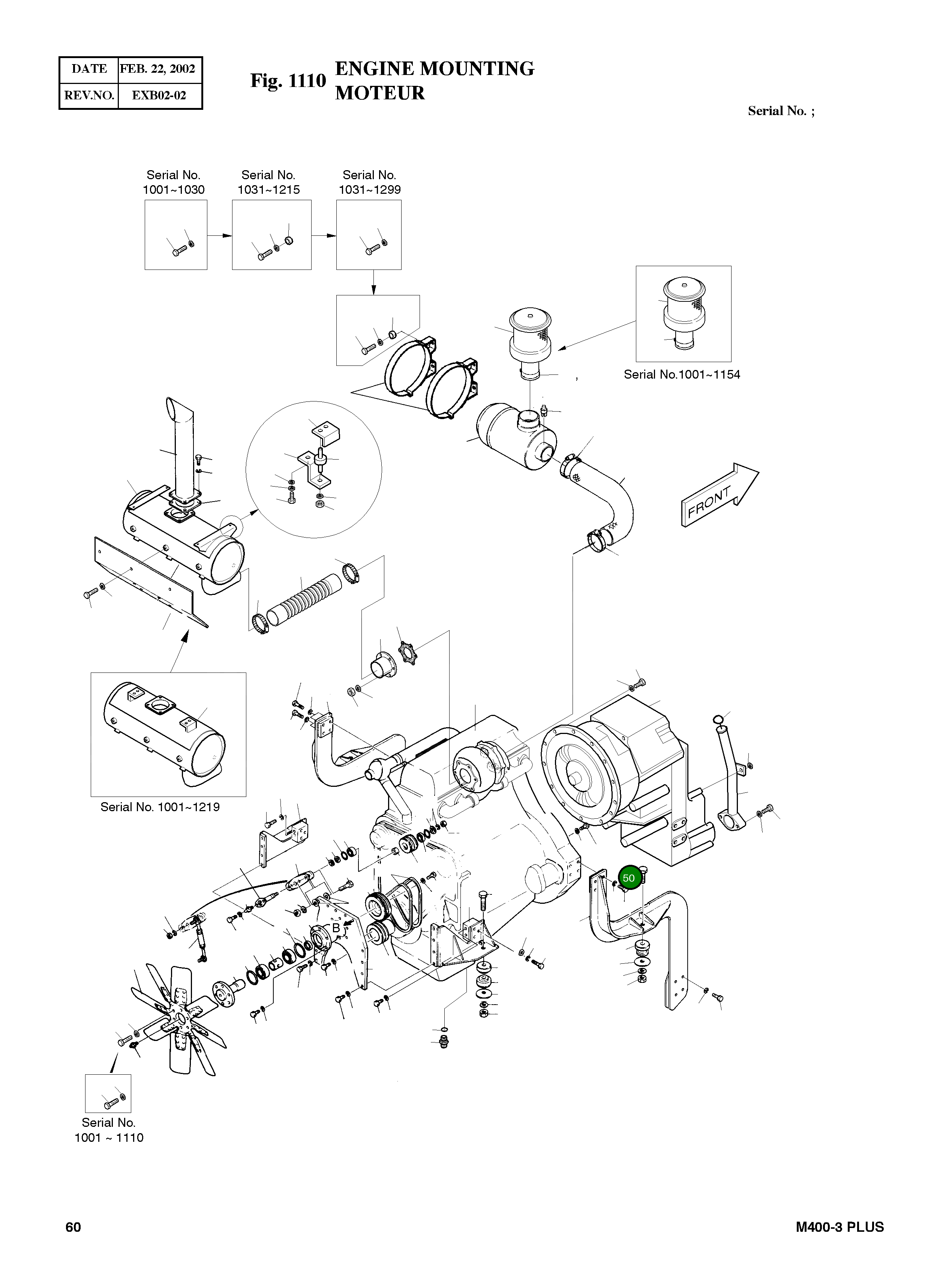 Болт M20X1.5X110 S0771051 Komatsu