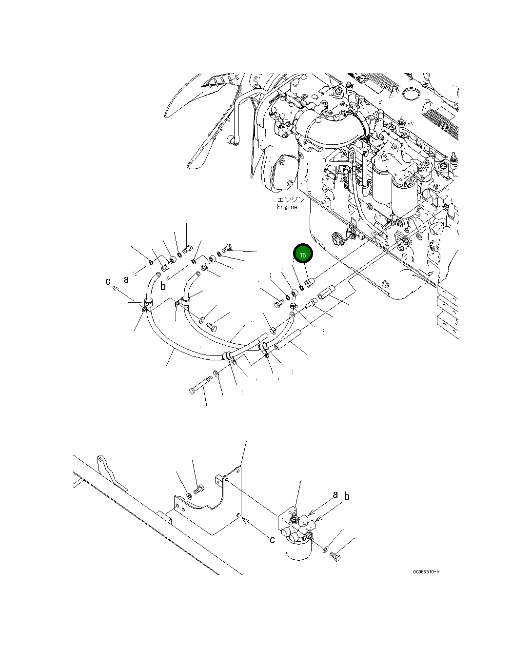 Адаптер 207-01-76110 Komatsu