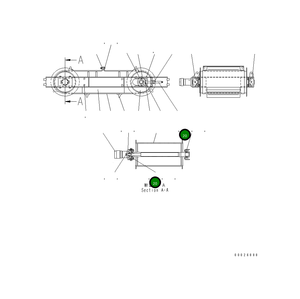 Болт,(M16X45) MFD0000311 Komatsu