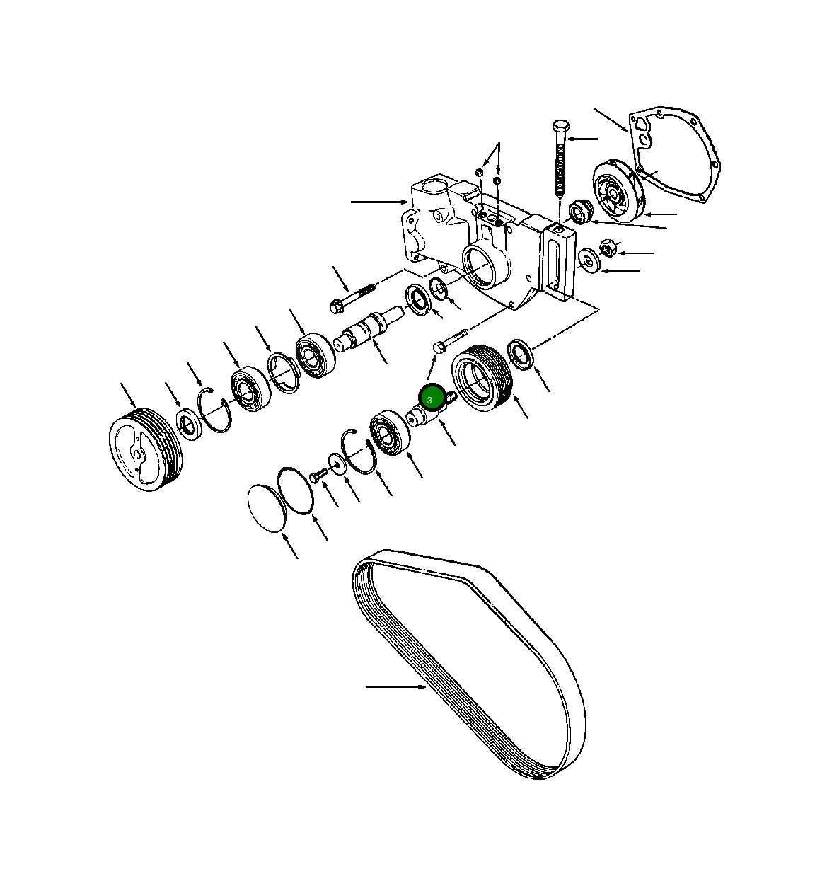 Болт (3/8 - 24x3 1/8 INCH) 1307 553 H1 Komatsu
