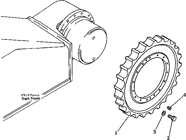 Ведущая звезда 21K-27-11250 Komatsu
