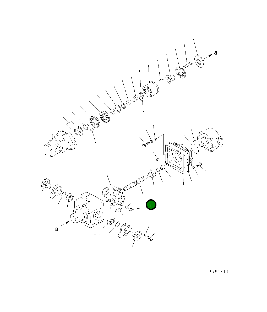 Вал 263-61-11420 Komatsu