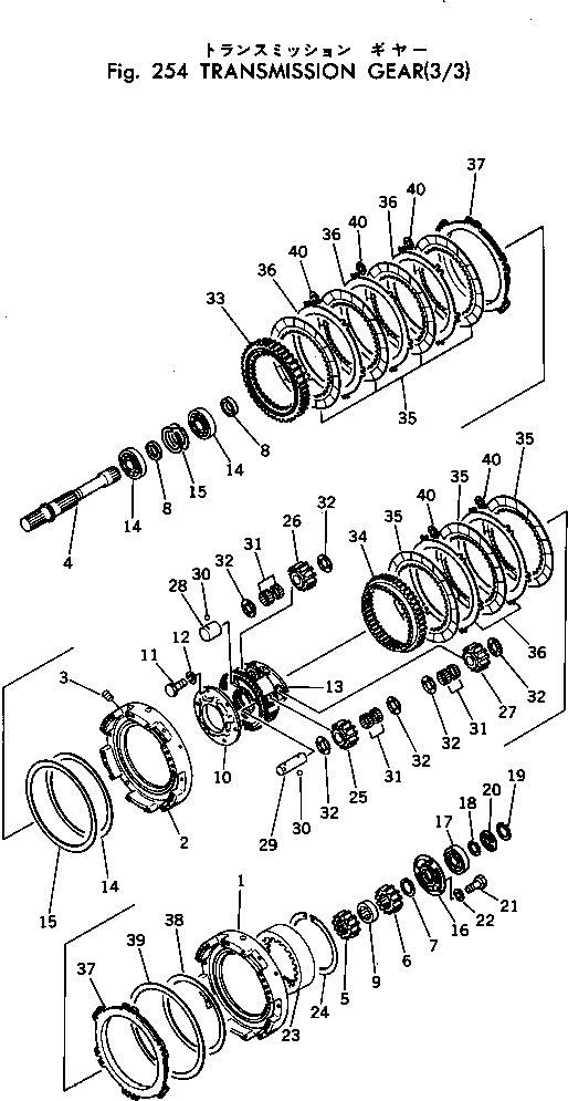 Вал 195-15-12571 Komatsu
