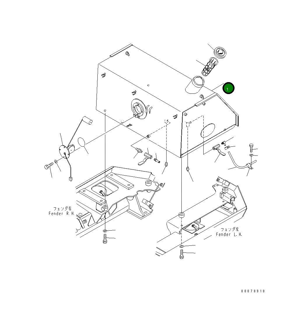 Бак 134-04-67110 Komatsu