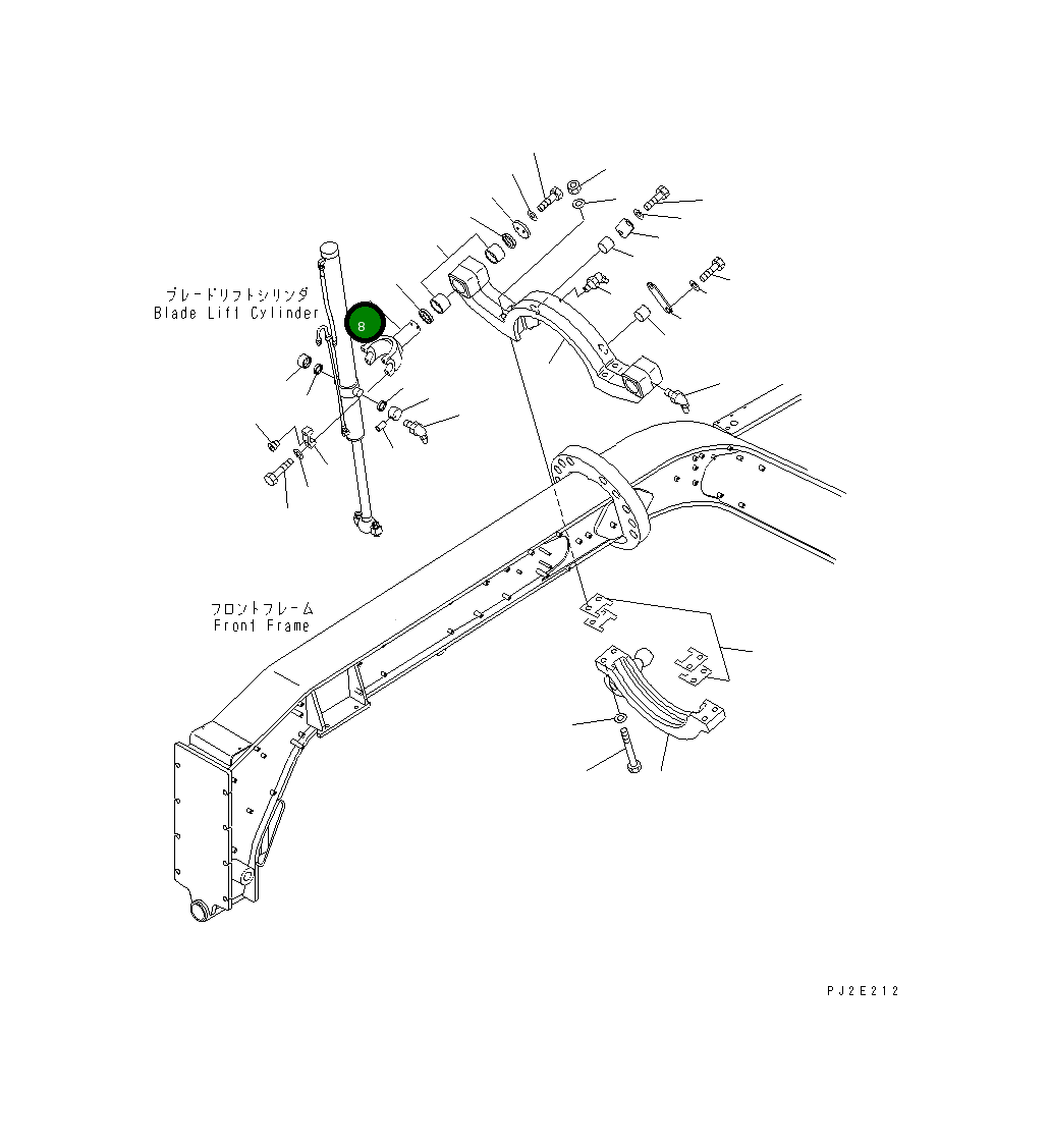 Вилка 232-70-53133 Komatsu