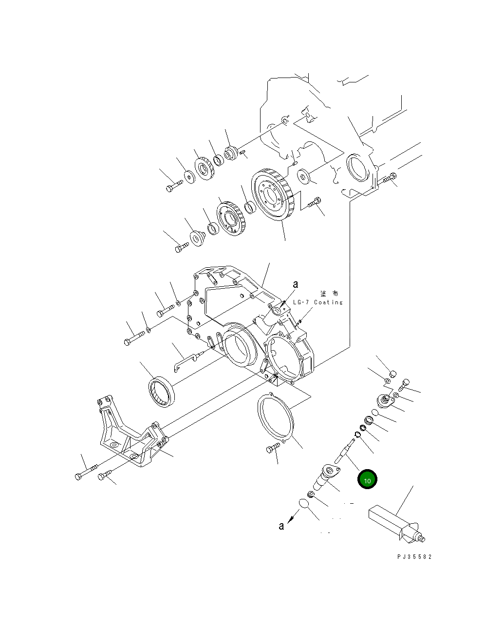 Вал 6150-81-5120 Komatsu