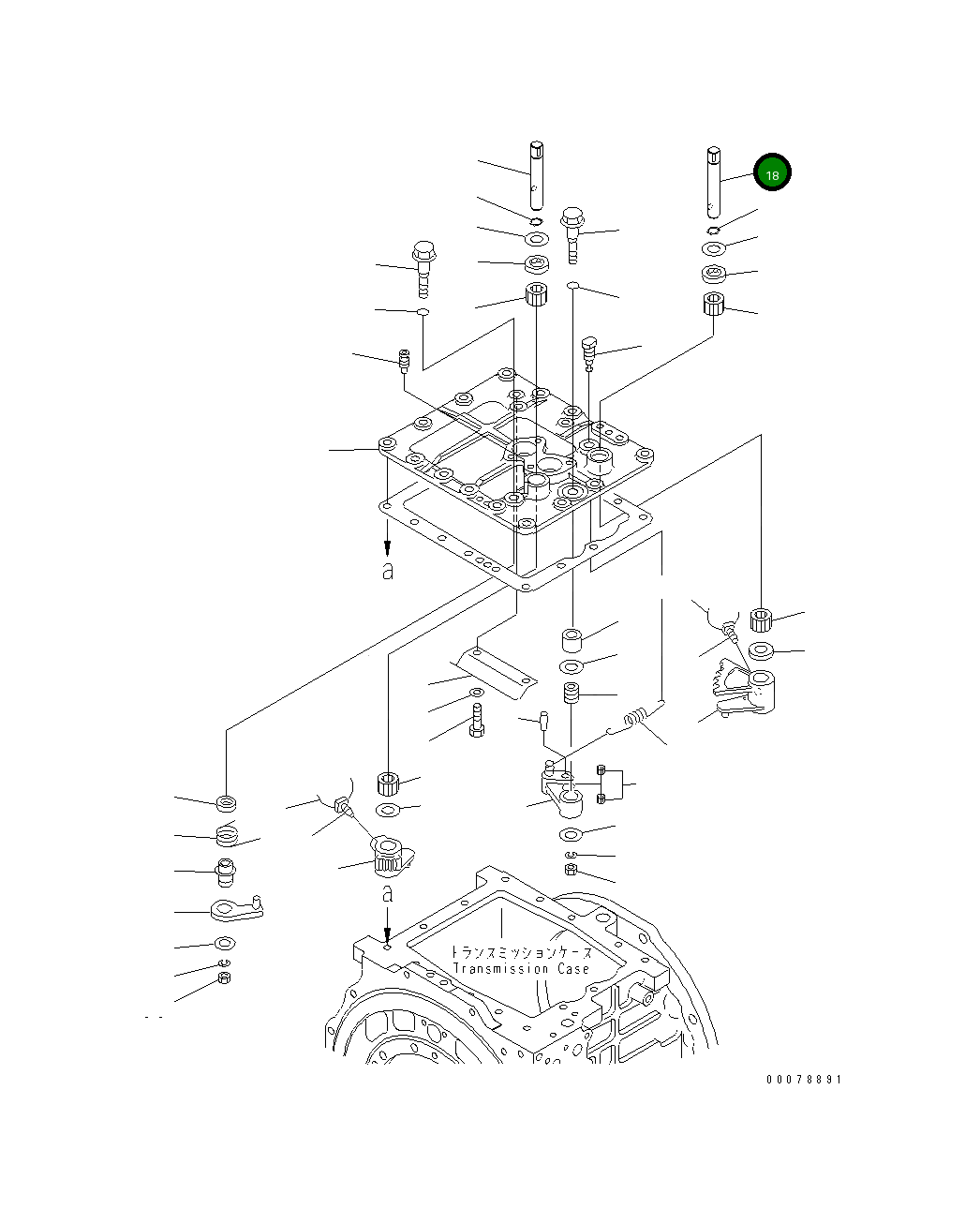 Вал 134-15-67130 Komatsu