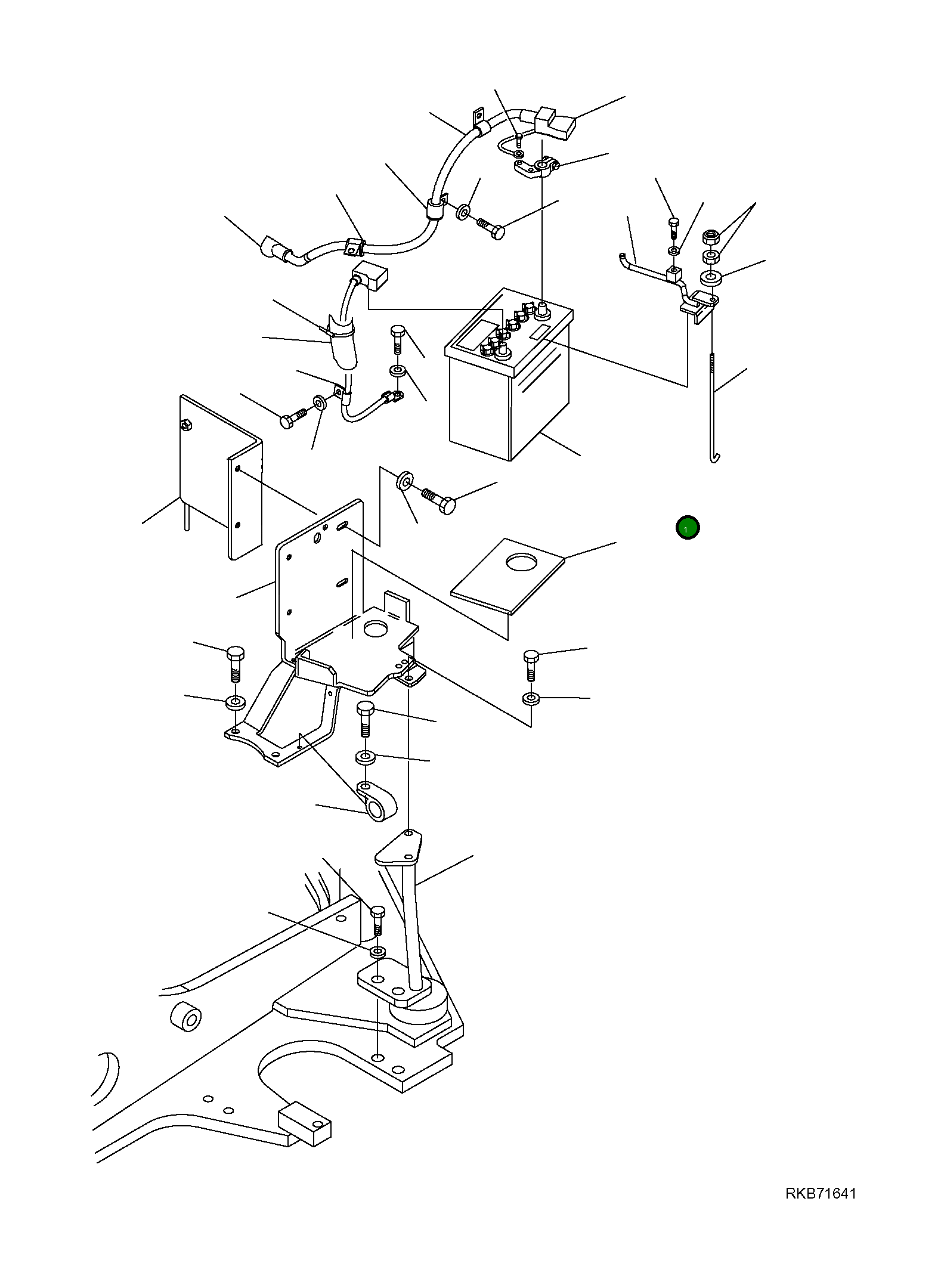 Аккумулятор, 45 AH 22K-06-R8213 Komatsu