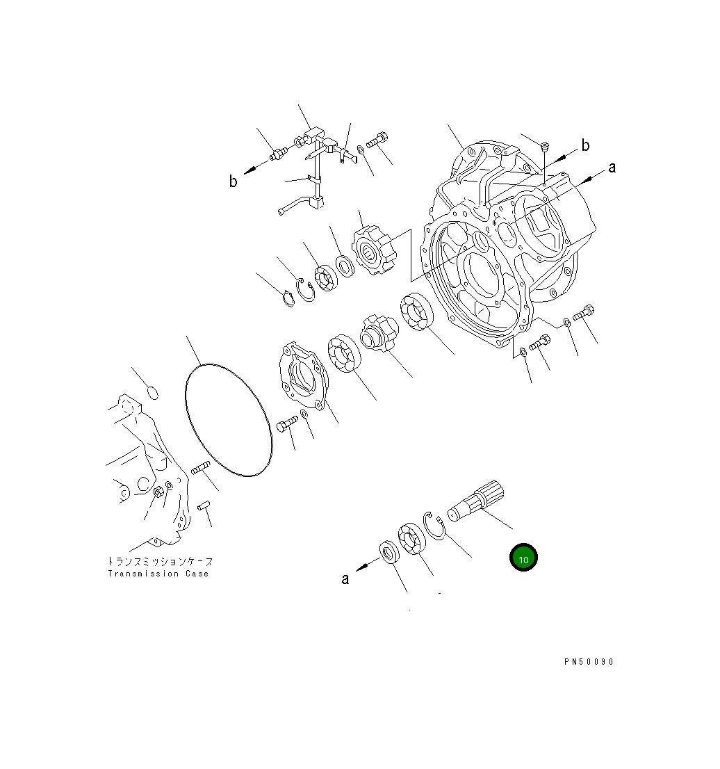 Вал 23E-15-18310 Komatsu