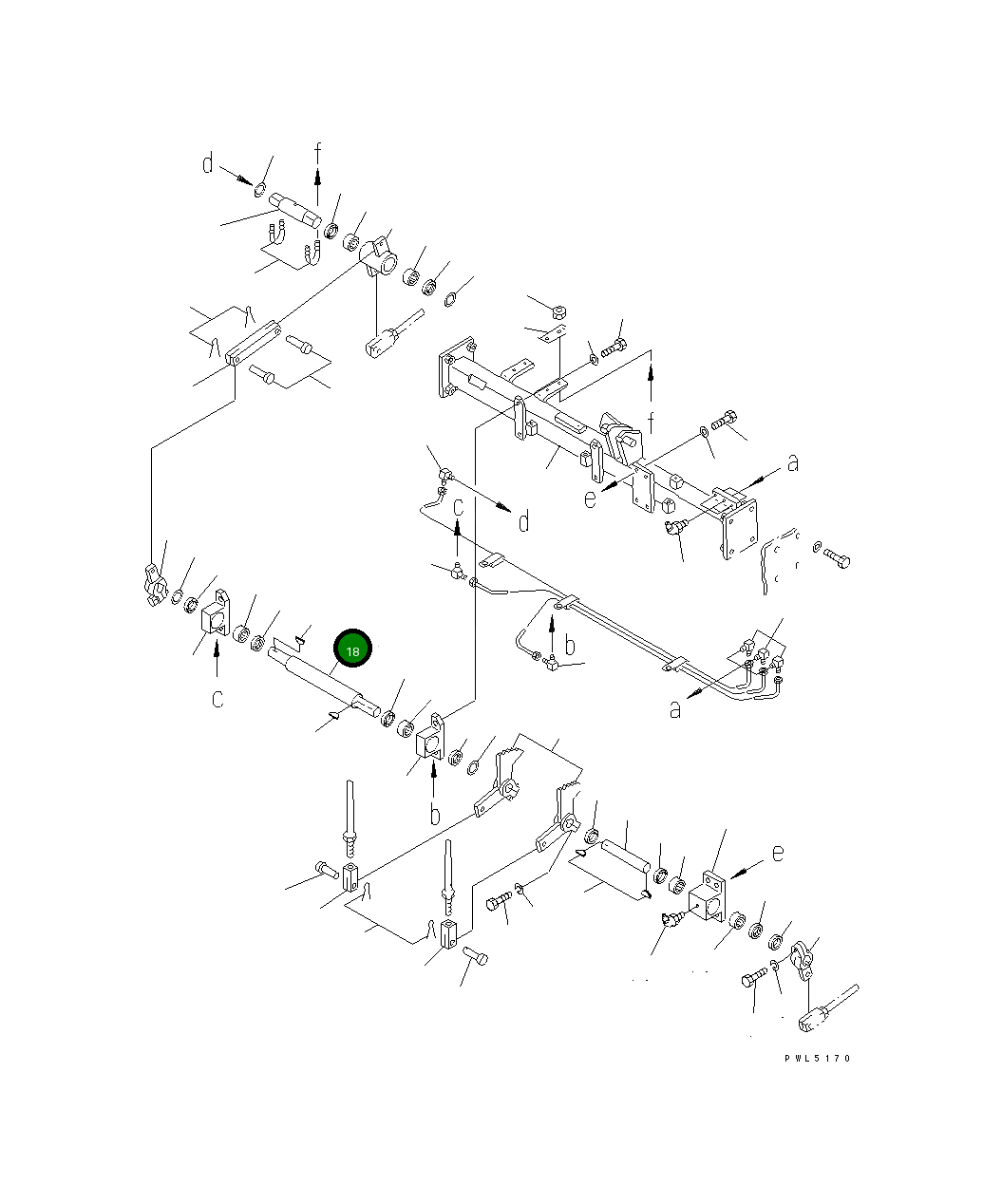 Вал 154-43-41210 Komatsu