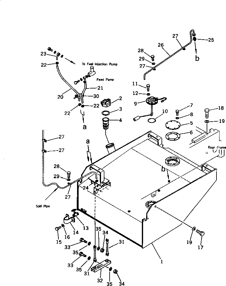 Бак 421-04-11272 Komatsu