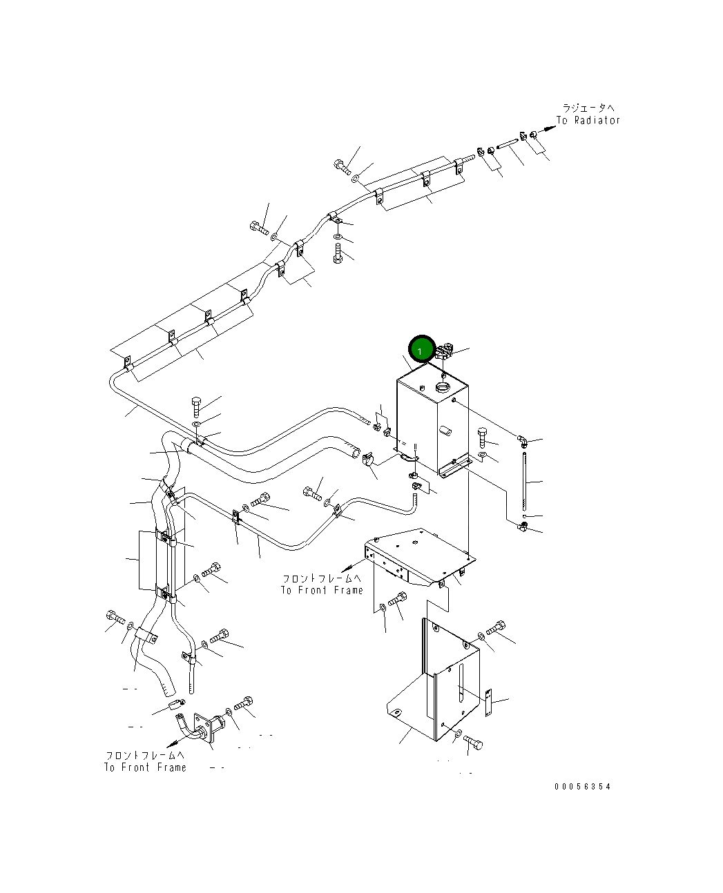 Бак 427-03-23210 Komatsu