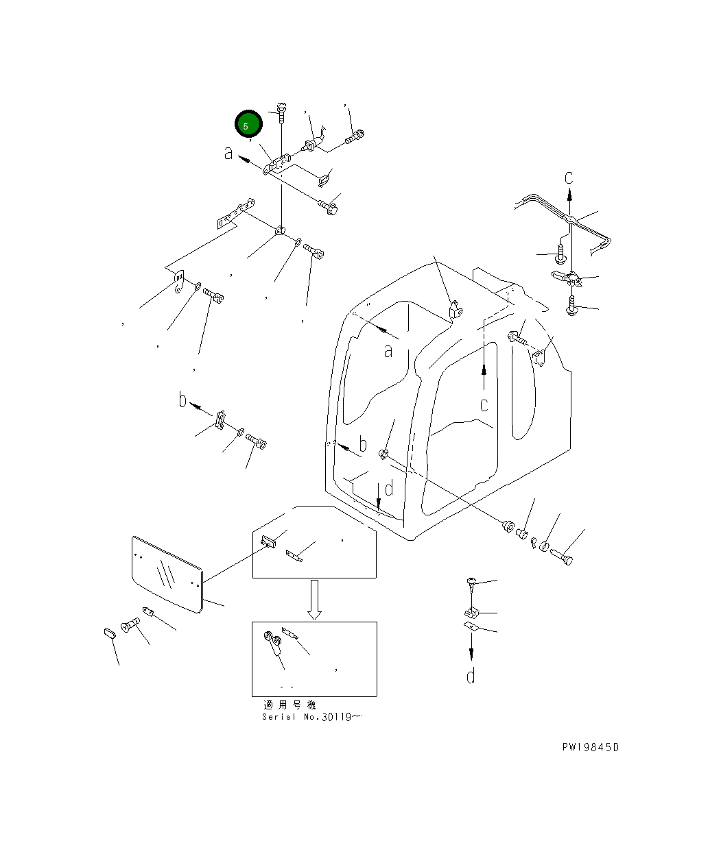 Винт 01023-20212 Komatsu