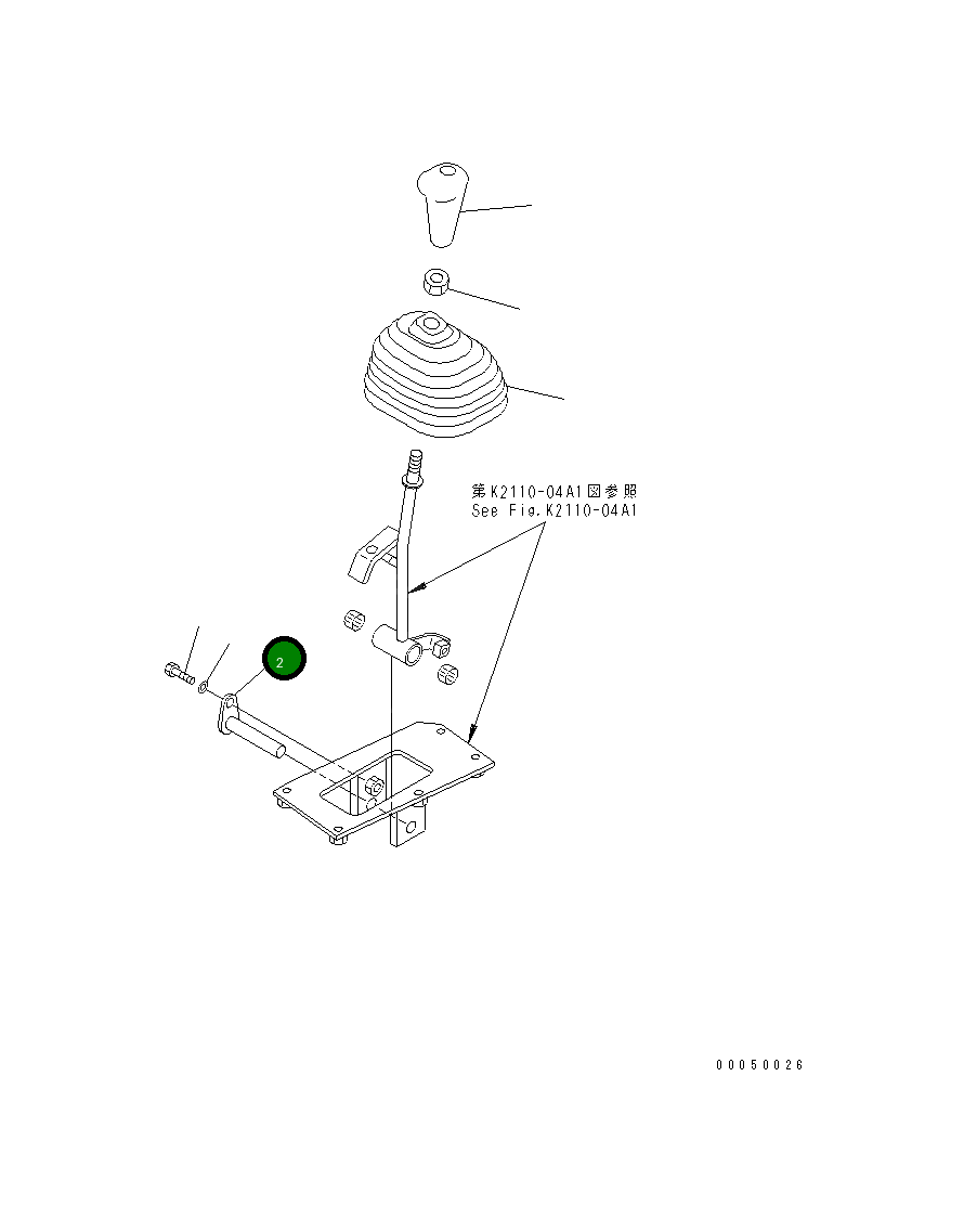 Вал 134-43-66350 Komatsu