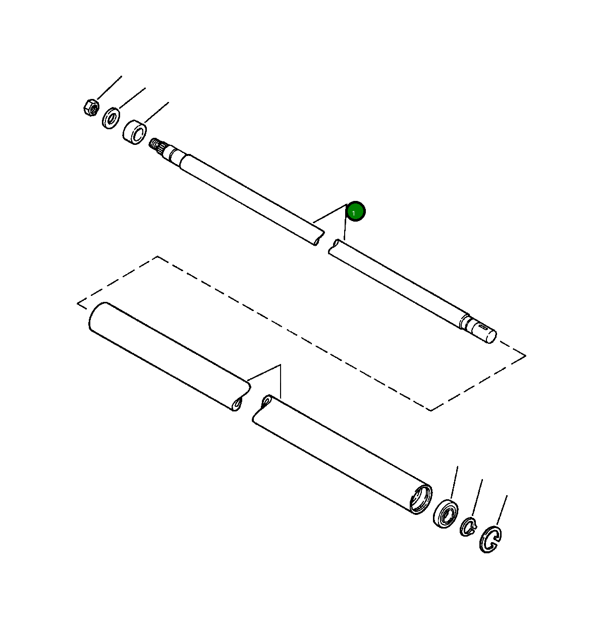 Вал 1301 270 H1 Komatsu