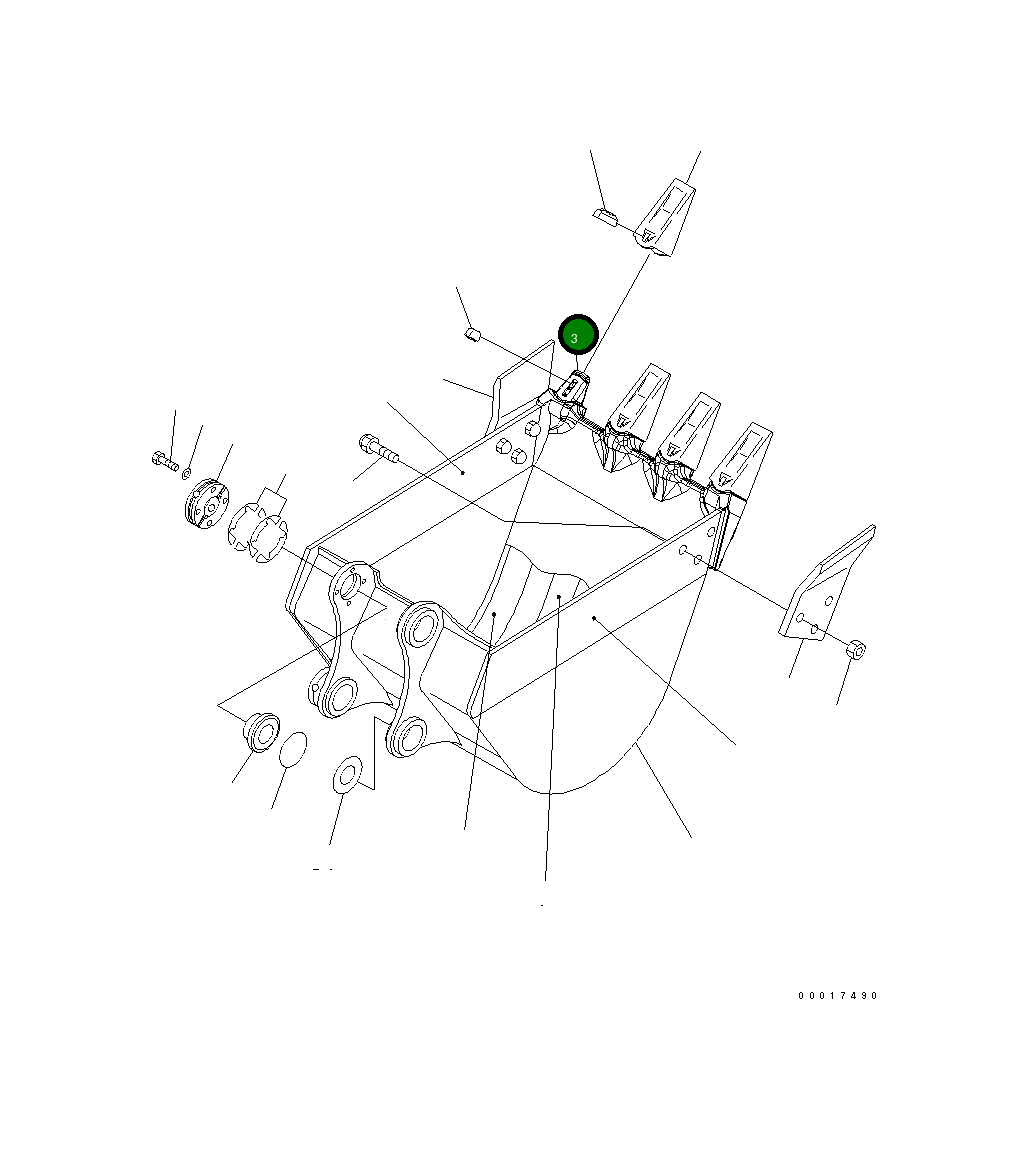 Адаптер 21W-70-44620 Komatsu
