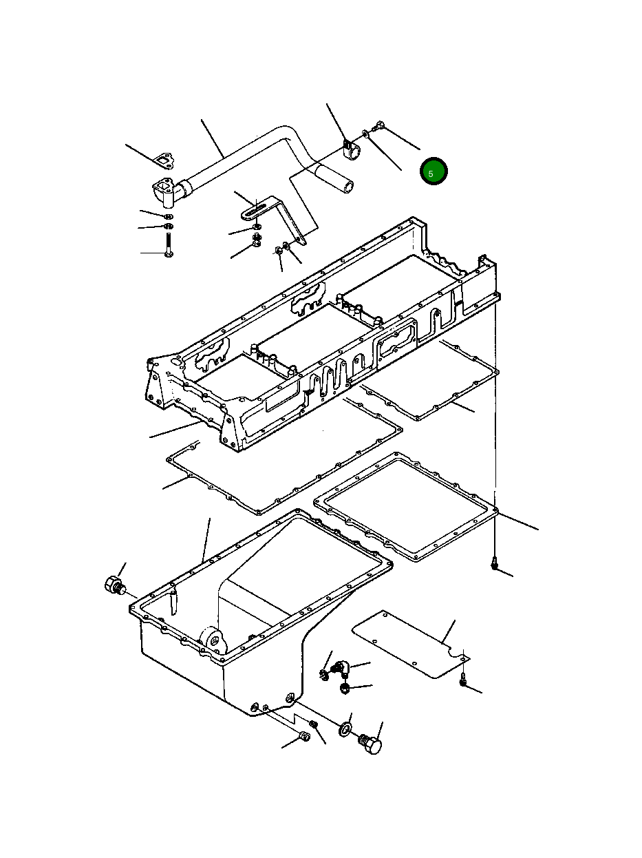 Болт (3/8 - 24x1 INCH) 1238 027 H1 Komatsu