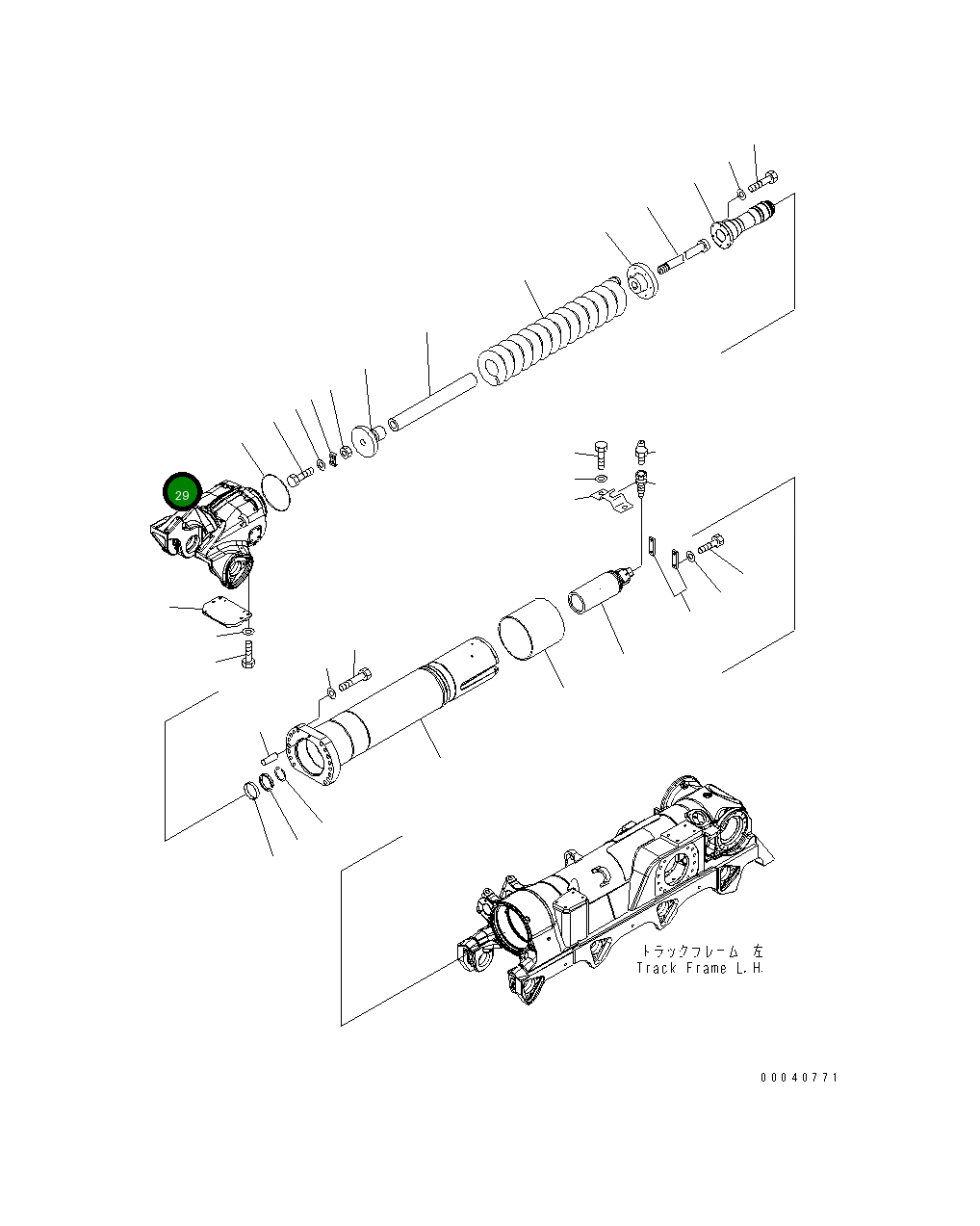 Вилка 198-30-68210 Komatsu