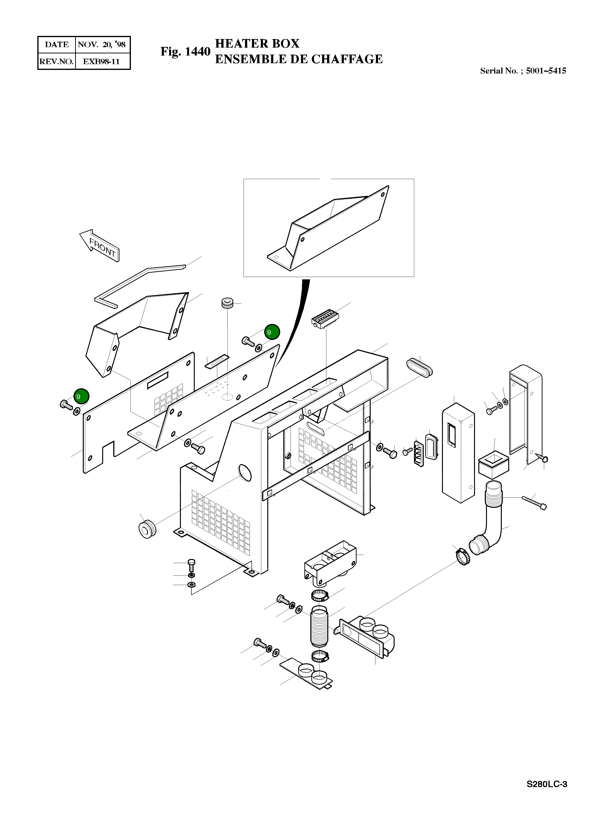 Болт M8X1.25X16 S0508652 Komatsu
