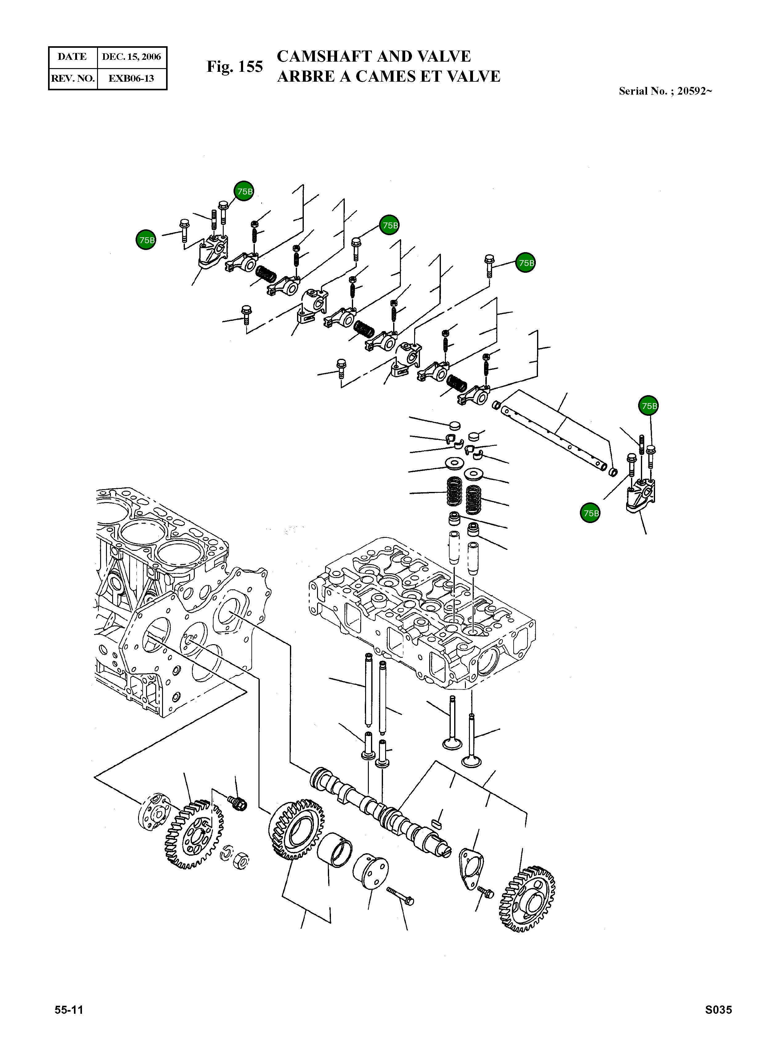 Болт M8X50 586400-3270 Komatsu