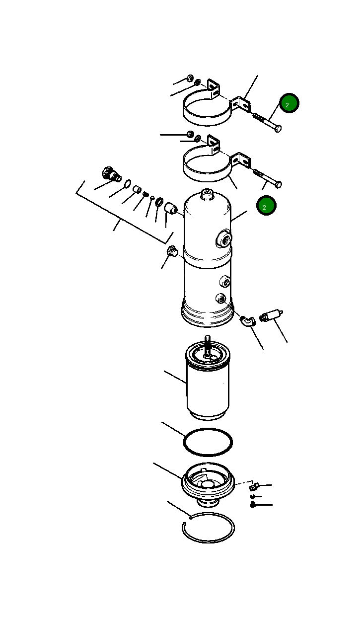 Болт, 5/16NC X 4 25 494 R1 Komatsu