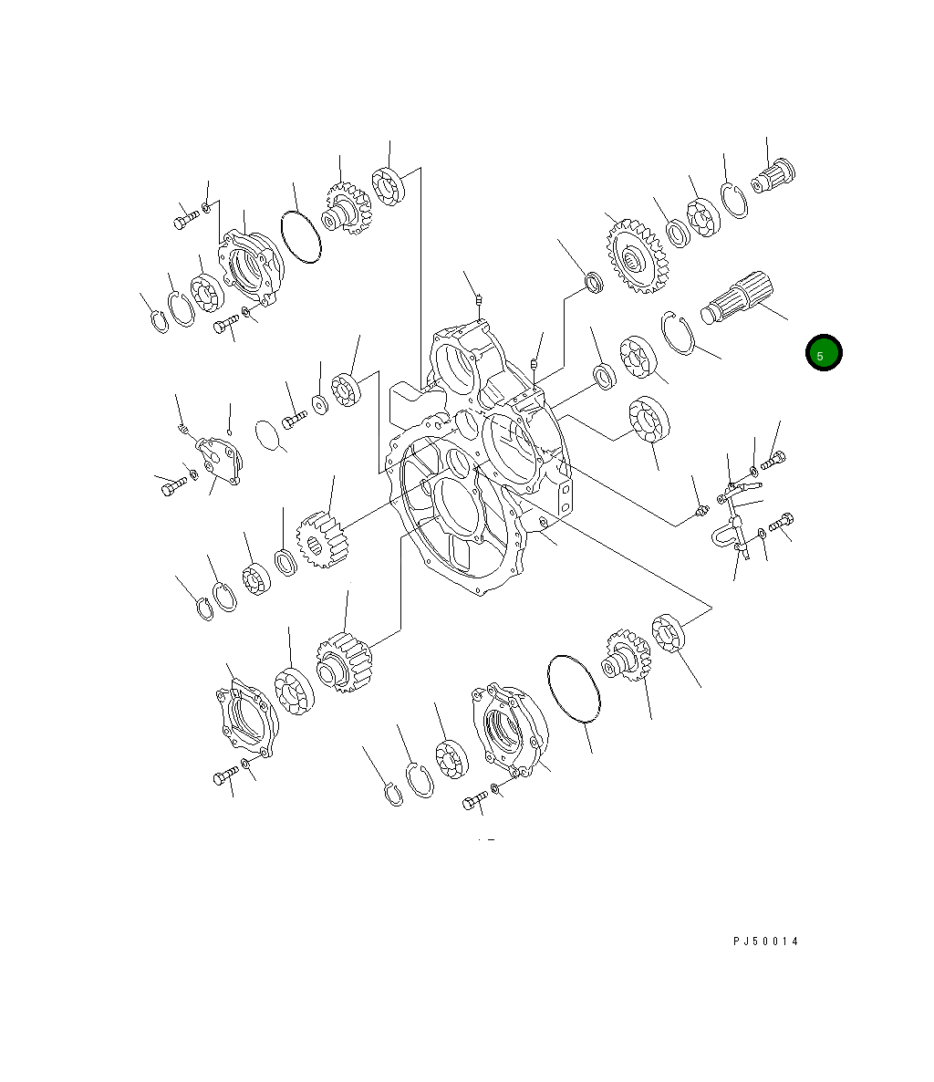 Вал 23A-15-18310 Komatsu