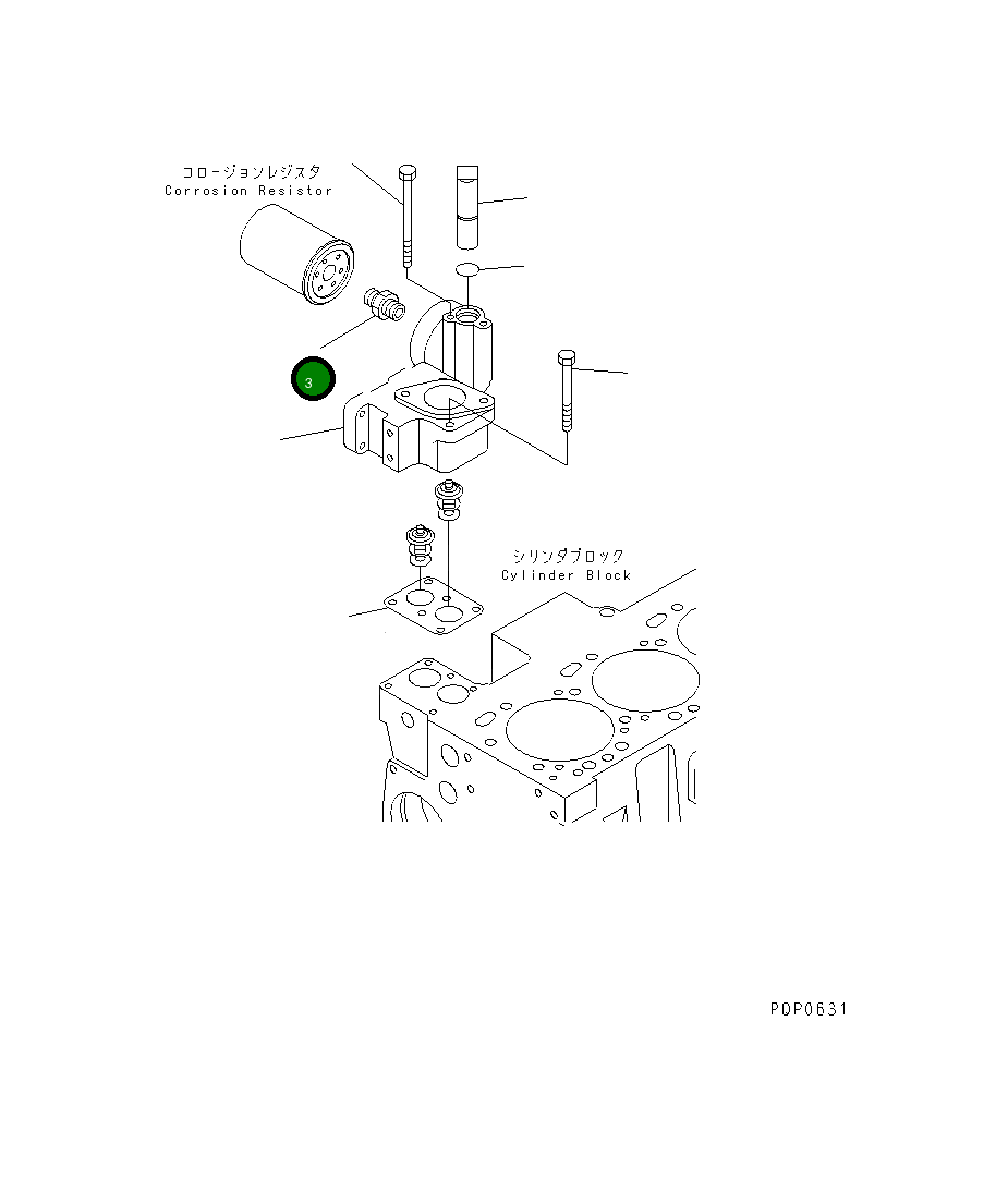 Адаптер 6742-01-3410 Komatsu