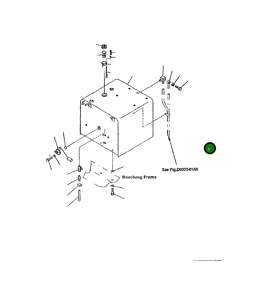 Бак 207-04-61132 Komatsu
