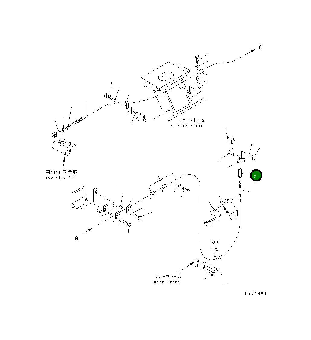 Вилка 427-43-11570 Komatsu