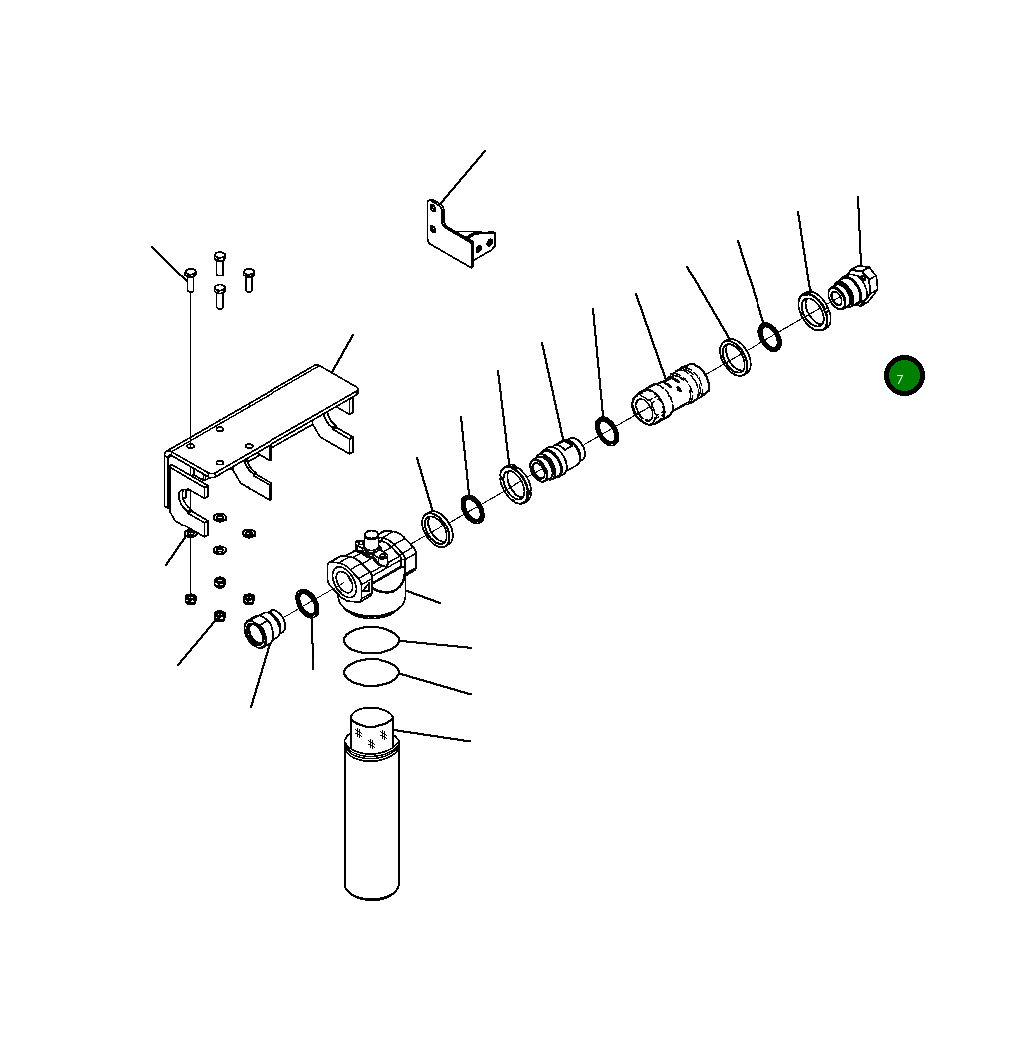 Адаптер 20Y-958-B380 Komatsu