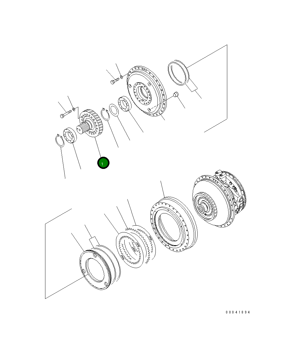 Вал 17A-13-41350 Komatsu