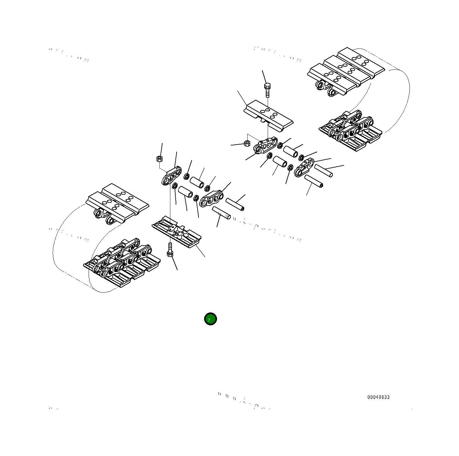 Башмак 20Y3211351 Komatsu