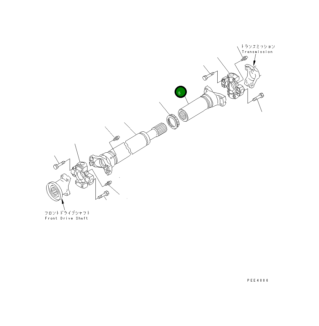 Вал 421-20-22730 Komatsu