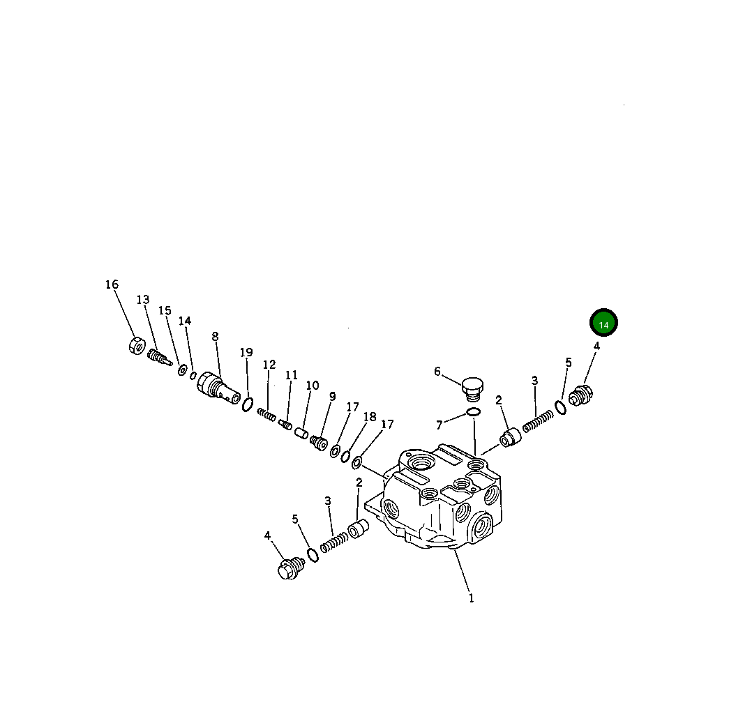 Вал 201-26-41130 Komatsu