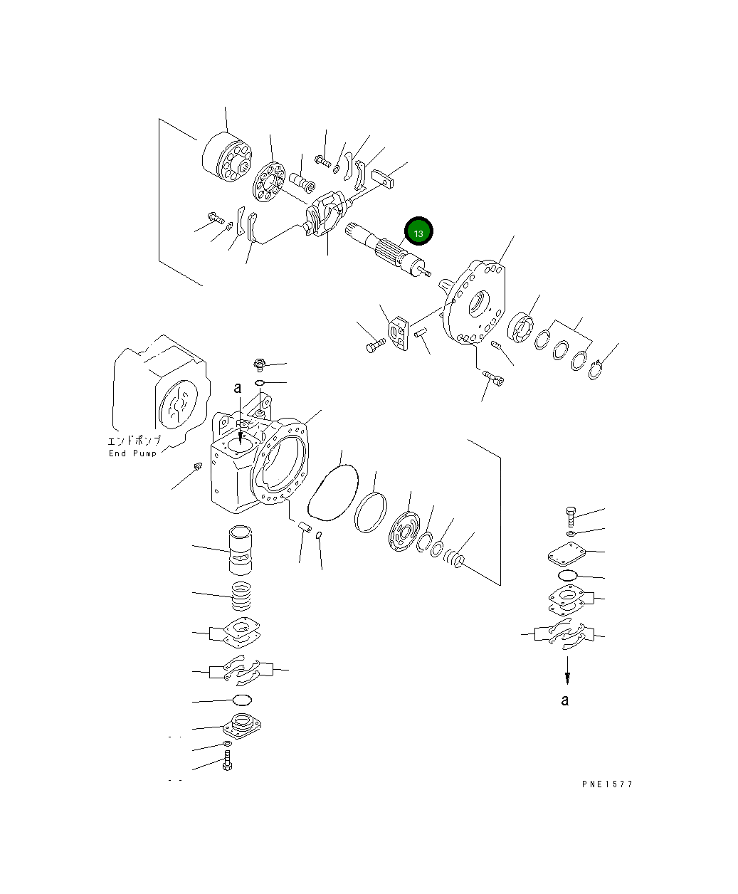 Вал 708-25-62720 Komatsu