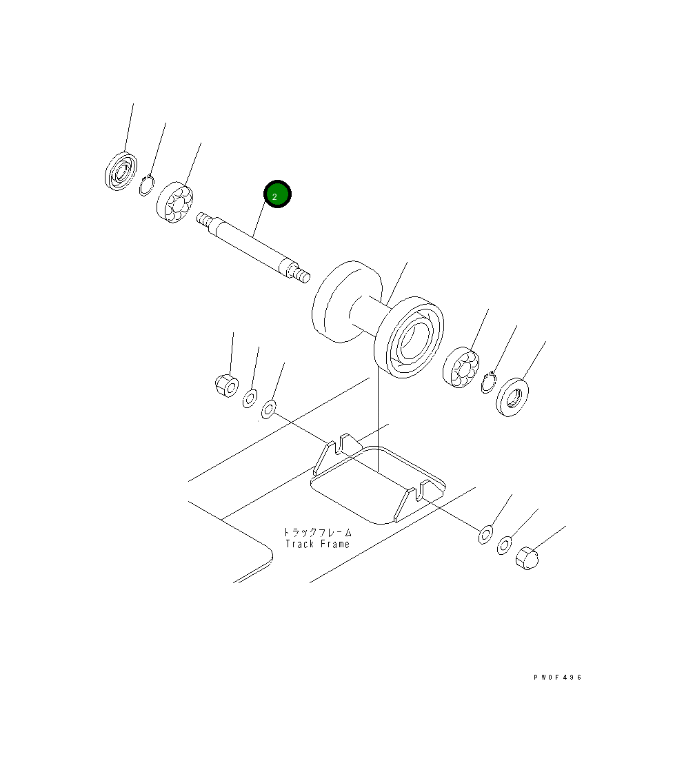 Вал 10B-30-11230 Komatsu
