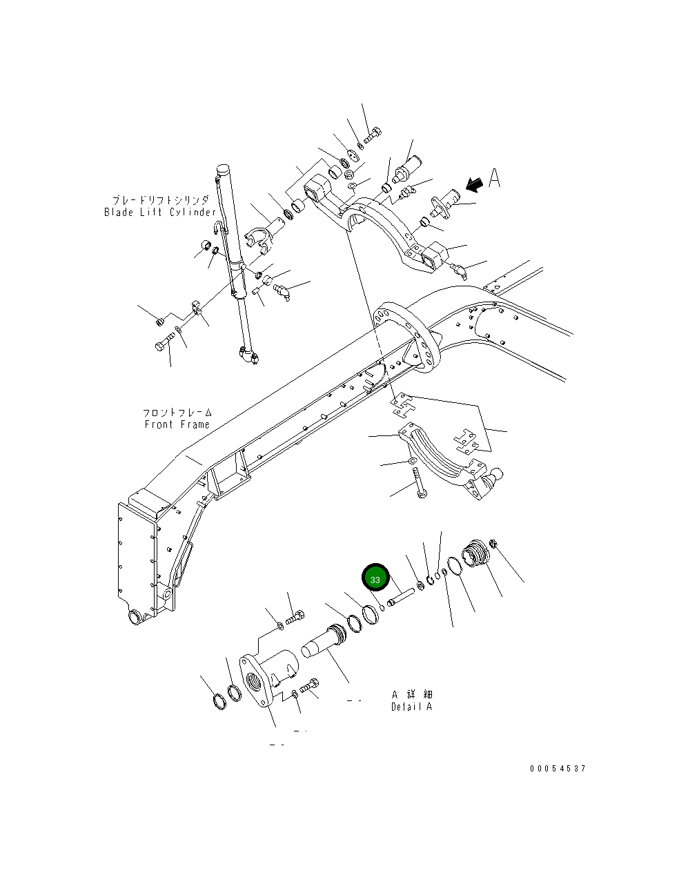 Вал 23B-43-35160 Komatsu