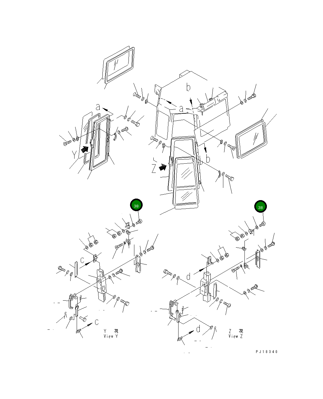 Вал 195-Z11-4630 Komatsu