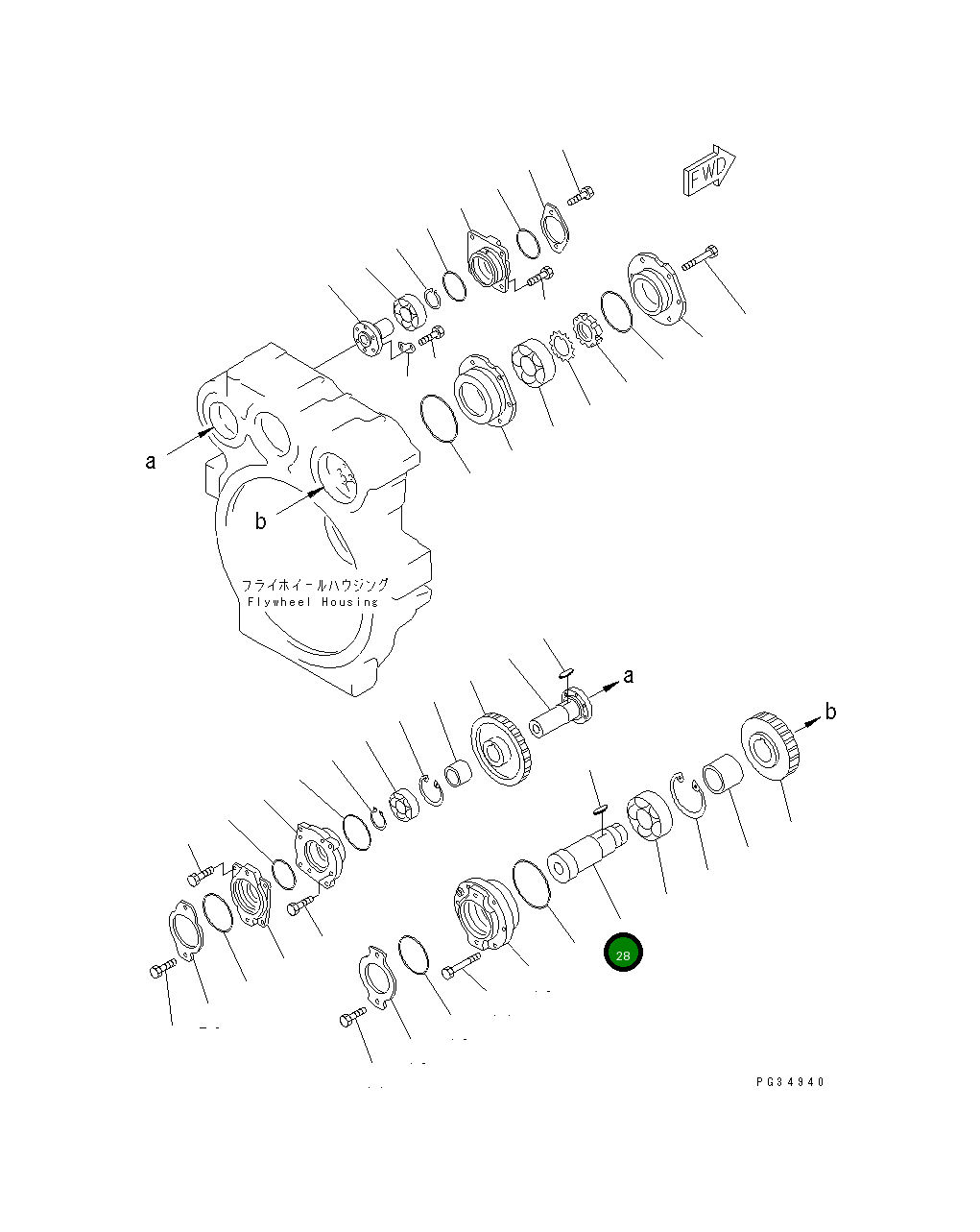 Вал 6678-22-4510 Komatsu