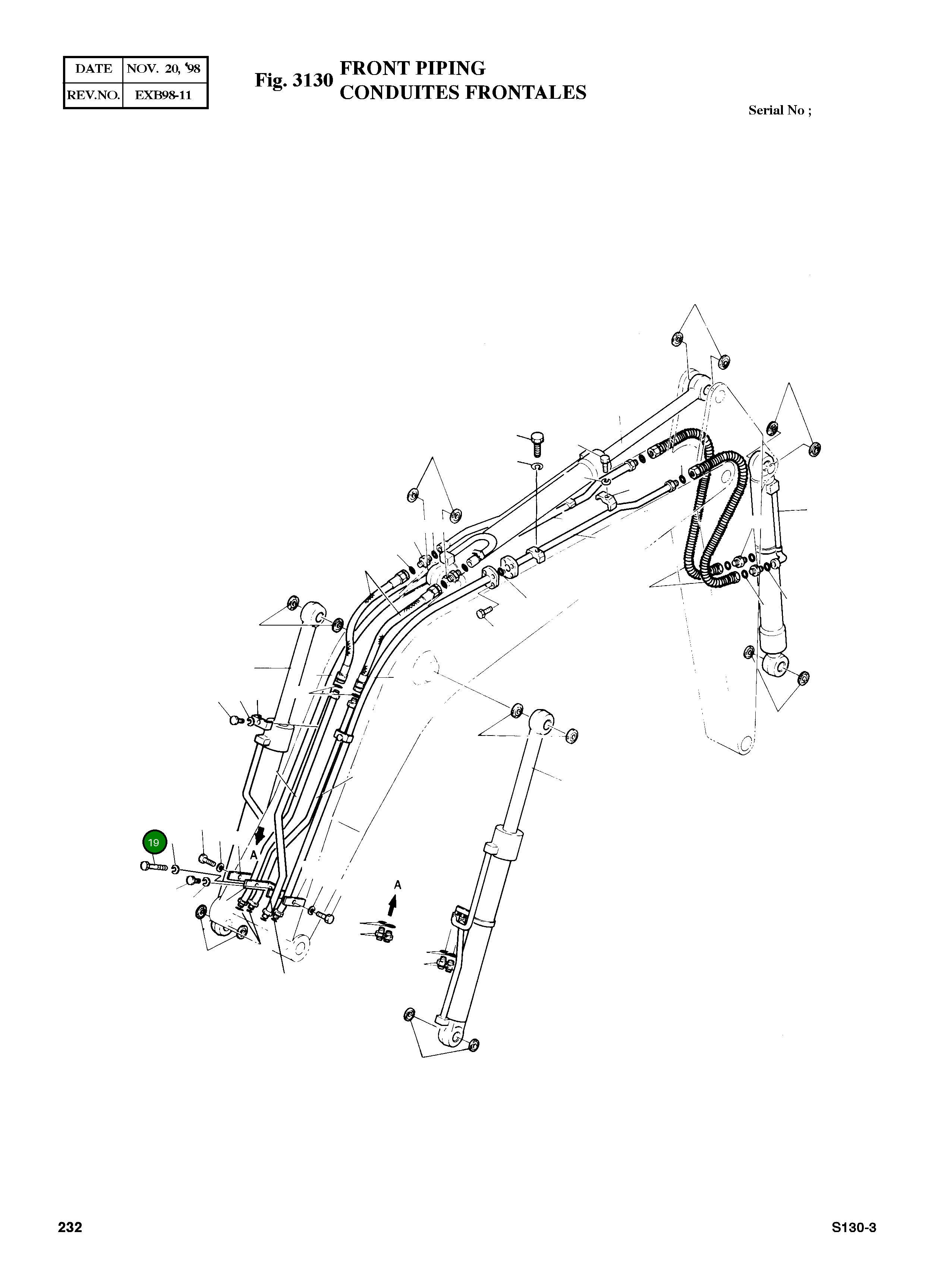 Болт M12X1.25X105 S0761853 Komatsu