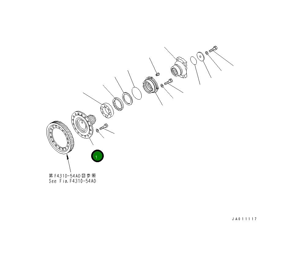 Вал 711-56-31353 Komatsu