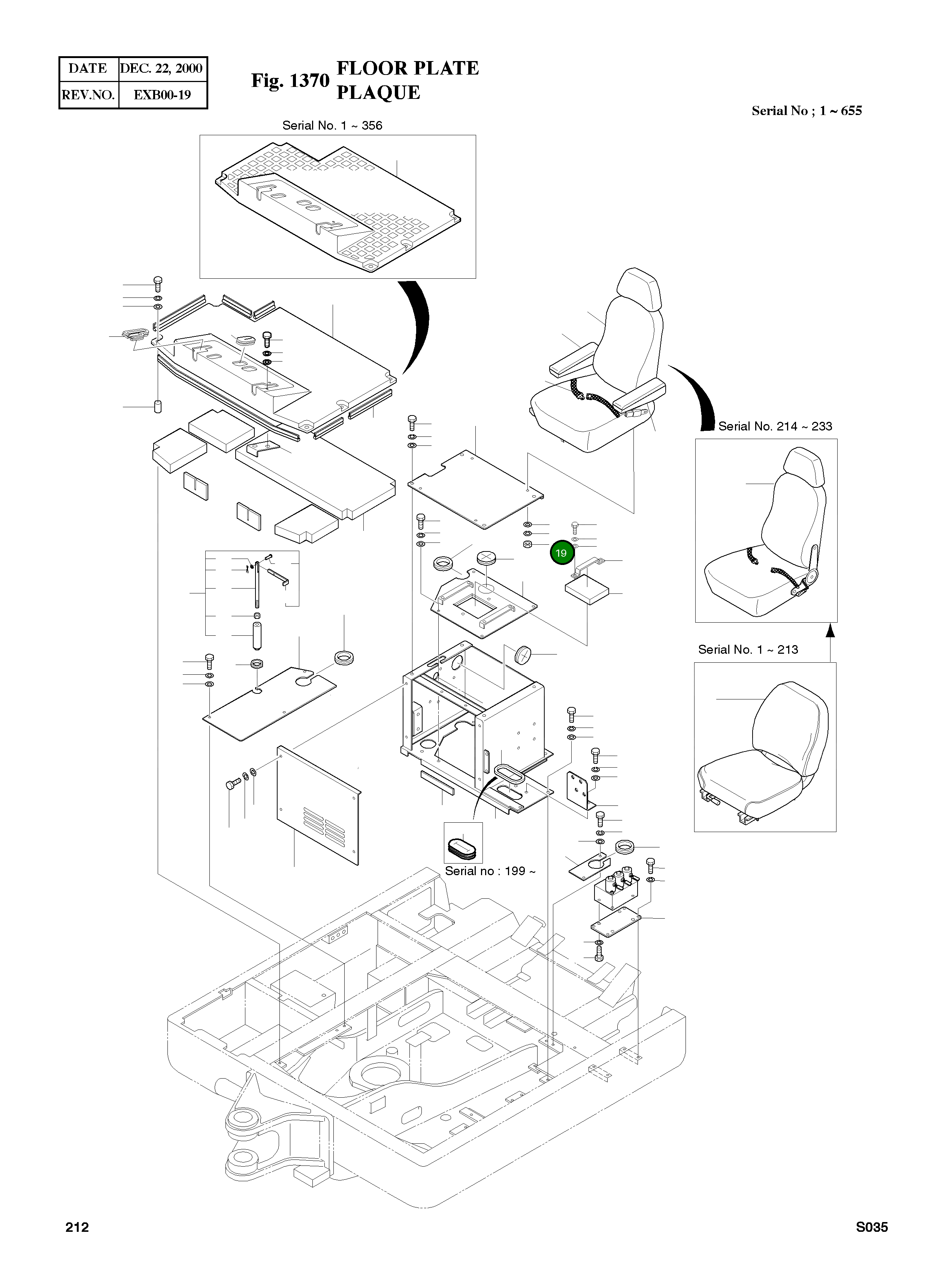 Болт M8X1.25X16 S0508633 Komatsu