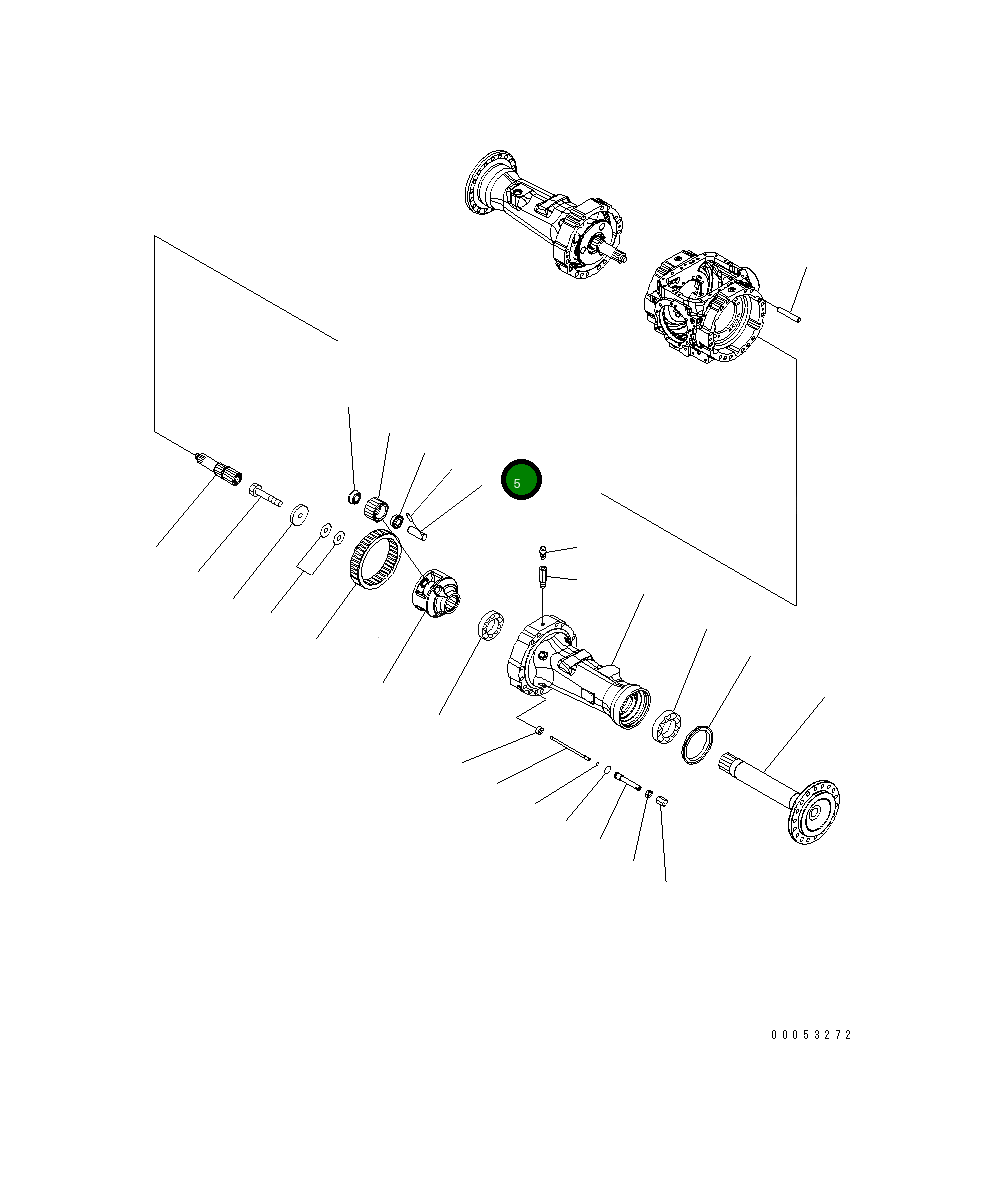 Вал 419-22-12510 Komatsu