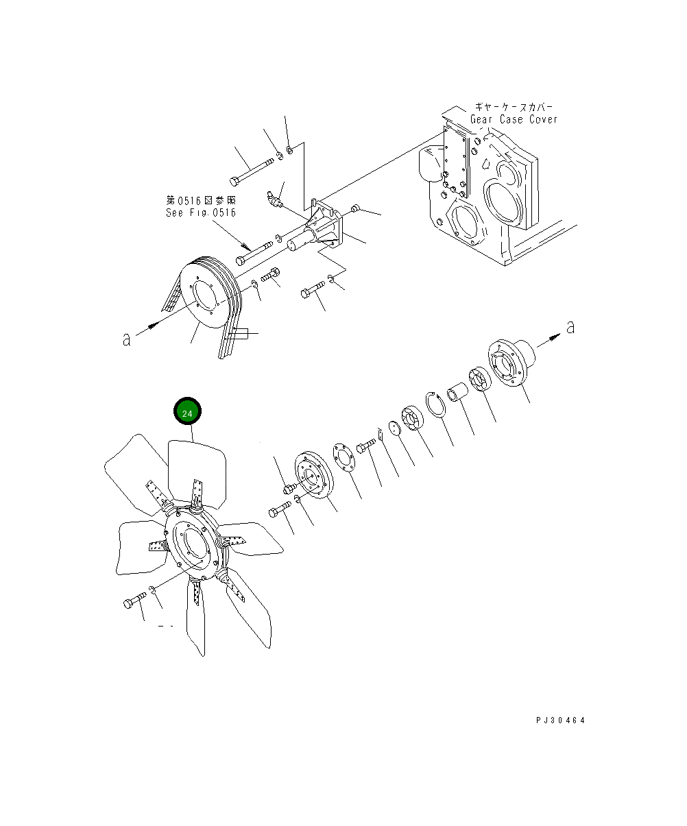 Вентилятор реверсивный 600-614-3120 Komatsu